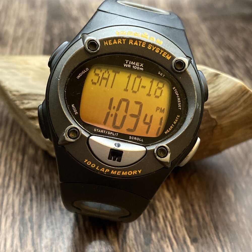 Timex Ironman With Modded Screen And Heart Rate Monitor